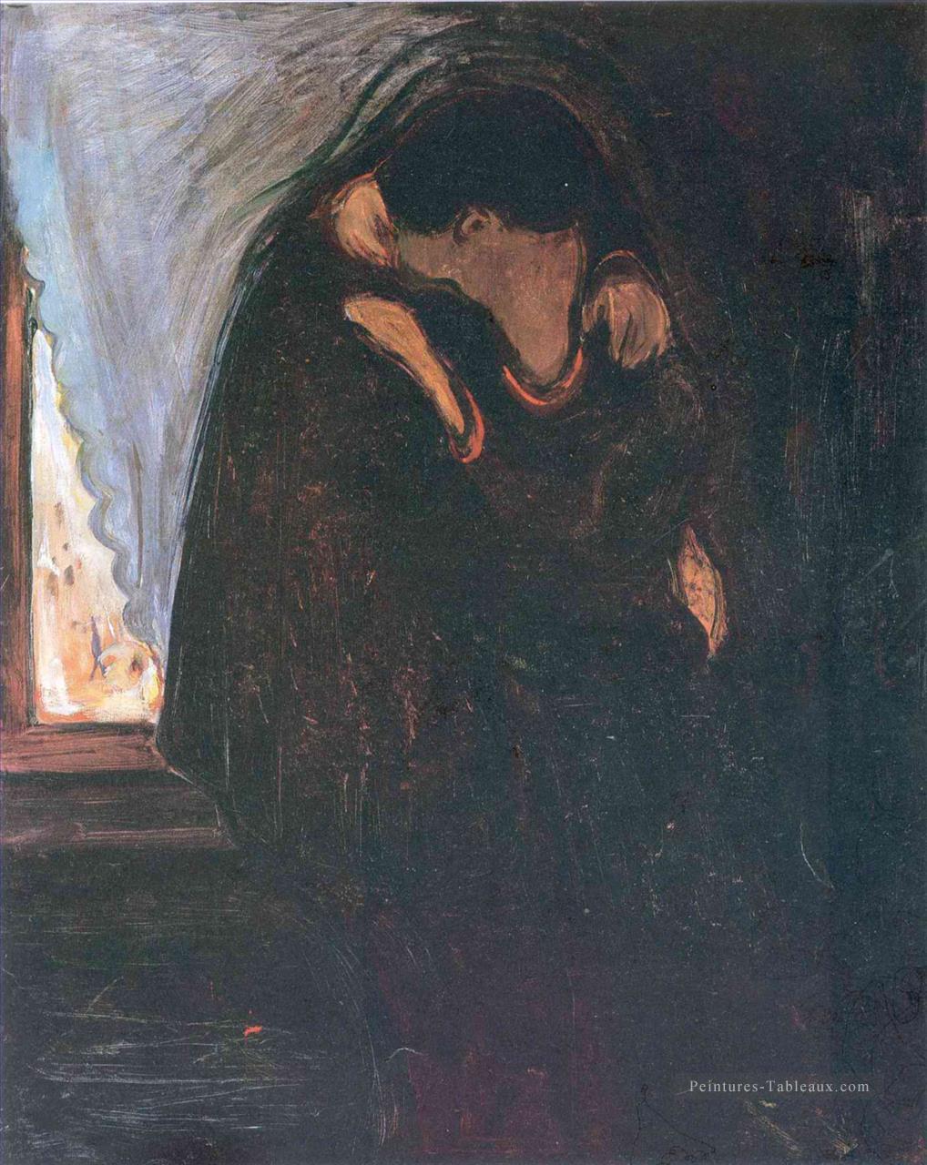 baiser 1897 Edvard Munch Peintures à l'huile